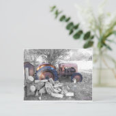 Carte postale Tracteur (Debout devant)