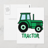 Carte Postale Tracteur (Devant / Derrière)