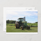 Carte Postale tracteur agricole (Devant / Derrière)