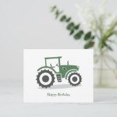 Carte Postale Tracteur agricole (Debout devant)