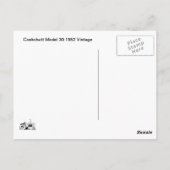 Carte Postale Tracteur Cockshutt Modèle 30 1952 Vintage (Dos)