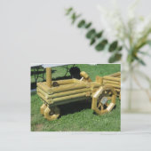 Carte Postale Tracteur décoratif (Debout devant)