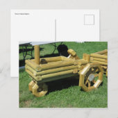 Carte Postale Tracteur décoratif (Devant / Derrière)