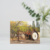 Carte Postale tracteur du début des années 1900 (Debout devant)