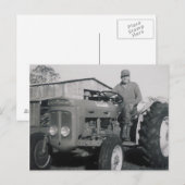 CARTE POSTALE TRACTEUR N° 33 (Devant / Derrière)