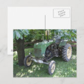 Carte Postale Tracteur vert Steyr 80A (Devant / Derrière)