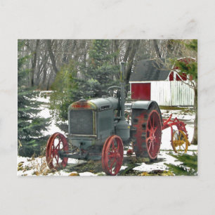 Carte Postale Tracteur vintage