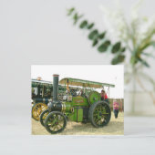 Carte Postale tracteur vintage (Debout devant)