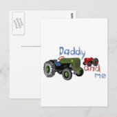 Carte Postale Tracteurs Daddy et Me (Devant / Derrière)