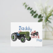 Carte Postale Tracteurs filles Daddy et Me (Debout devant)