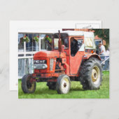 Carte Postale TRACTEURS vintages (Devant / Derrière)