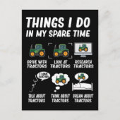 Carte Postale Tractor Boy Funny Farming Tractors (Devant)