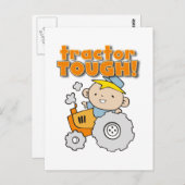 Carte Postale Tractor T-shirts et cadeaux robustes (Devant / Derrière)