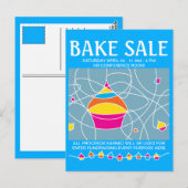 Carte Postale tracts pour vente de pâtisseries (Devant / Derrière)