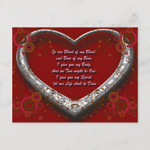 Carte Postale Trad. Scot Love Vow : Sang de mon sang - Autumnal
