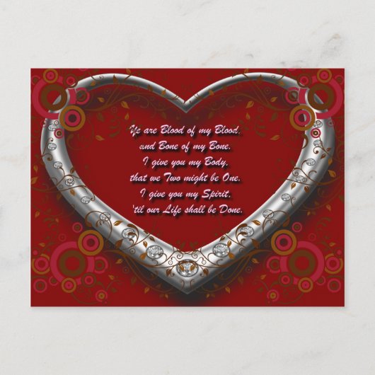 Carte Postale Trad. Scot Love Vow : Sang de mon Sang - Autumnal (Devant)