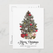 Carte postale traditionnelle Christmas Tree Holida (Devant / Derrière)