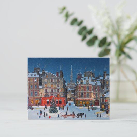 CARTE Postale TRADITIONNELLE DE NOËL (Debout devant)