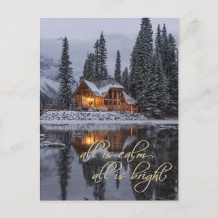 Carte postale traditionnelle de Noël de Noël