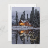 Carte postale traditionnelle de Noël de Noël (Devant / Derrière)