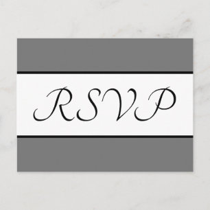 Carte postale traditionnelle et ancienne "RSVP"
