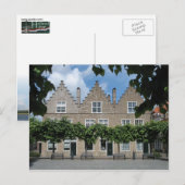 Carte postale traditionnelle hollandaise Maisons V (Devant / Derrière)