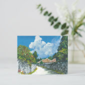 Carte postale traditionnelle Okinawan Village Pain (Debout devant)