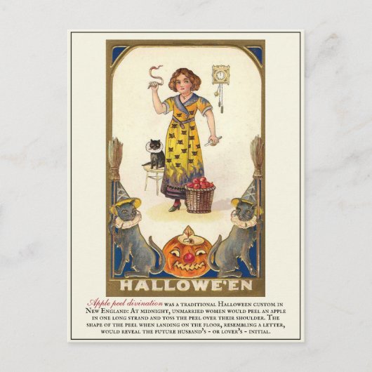 Carte Postale Traditions d'Halloween victoriennes vintages (Devant)