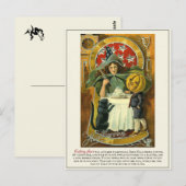 Carte Postale Traditions d'Halloween victoriennes vintages (Devant / Derrière)