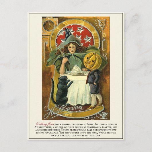 Carte Postale Traditions d'Halloween victoriennes vintages (Devant)