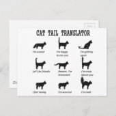 CARTE POSTALE TRADUCTEUR TAIL CAT (Devant / Derrière)