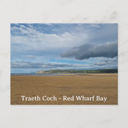 Carte Postale Traeth Coch - Red Wharf Bay (Devant)