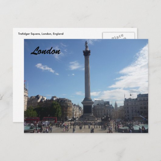 Carte Postale trafalgar (Devant / Derrière)