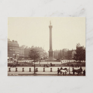 Carte Postale Trafalgar Carré, Londres (photo sépia)