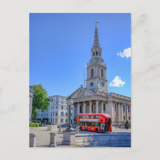 Carte Postale Trafalgar Carré, Londres Royaume-Uni (Devant)
