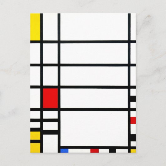 Carte Postale Trafalgar Carré par Piet Mondrian - Art moderne (Devant)