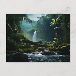 Carte Postale Trafalgar Falls Tropical Rainforest Photographie