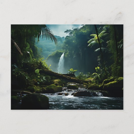 Carte Postale Trafalgar Falls Tropical Rainforest Photographie (Devant)