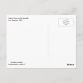 Carte Postale Trafic, Lincoln Boulevard, Los Angeles, Vintage (Dos)