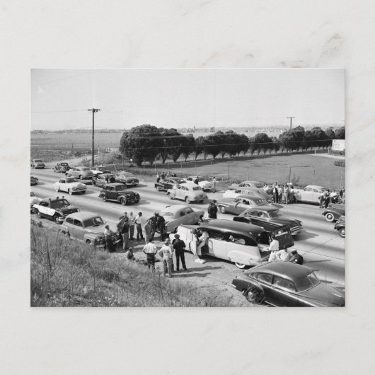 Carte Postale Trafic, Lincoln Boulevard, Los Angeles, Vintage (Devant)
