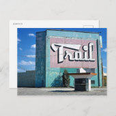 Carte Postale Trail Drive-In Theatre, Route 66, Amarillo, Texas (Devant / Derrière)