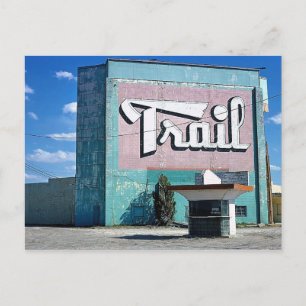 Carte Postale Trail Drive-In Theatre, Route 66, Amarillo, Texas