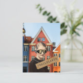 Carte Postale Trailblazer féminin vintage Kitschy (Debout devant)