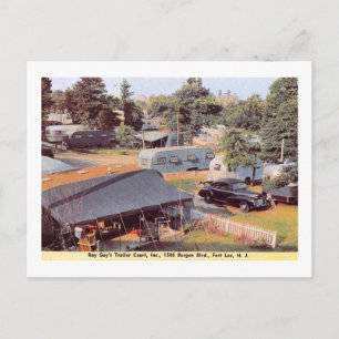 Carte Postale Trailer Court, Fort Lee, New Jersey Vintage