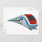 Carte Postale Train (Devant / Derrière)