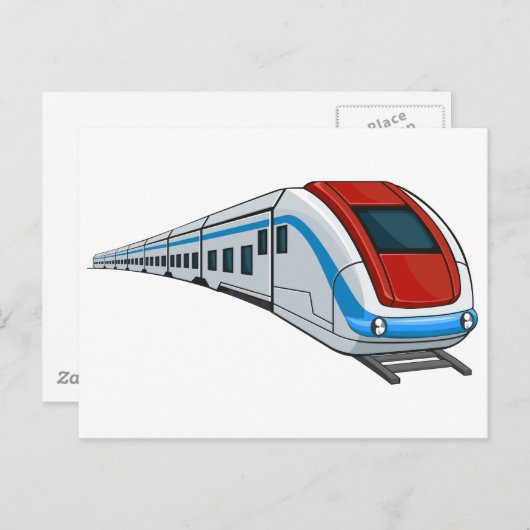 Carte Postale Train (Devant / Derrière)