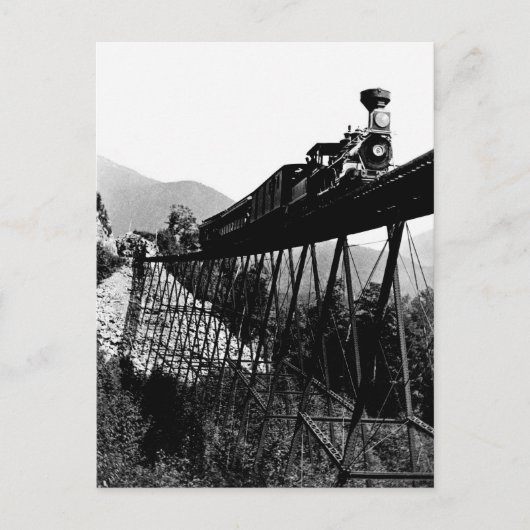 Carte Postale Train 1880 à Crawford Notch, NH (Devant)