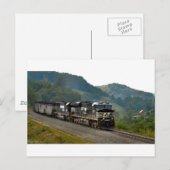 Carte Postale Train à charbon (Devant / Derrière)