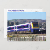 Carte Postale Train à conteneurs (Devant / Derrière)