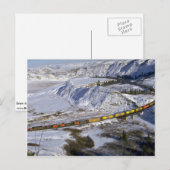 Carte Postale Train à grains, Alberta, Canada Hiver (Devant / Derrière)